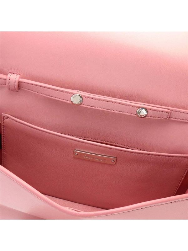 미우미우 SS18 Mini Delice pouch in quilted genuine leather with chain strap 5BF069 N88 F0028 Pink