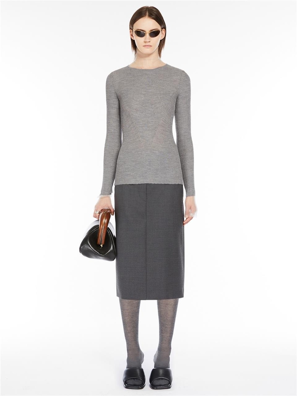 막스마라 스포트막스 FW24 SportMax  Sweaters Grey 2422366052600007 Grey