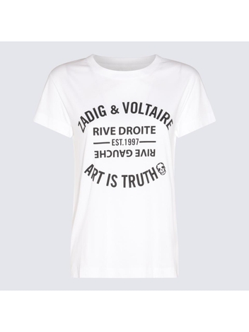 쟈딕 앤 볼테르 FW24 Zadig & Voltaire T-shirts and Polos White JWTS02769101 White