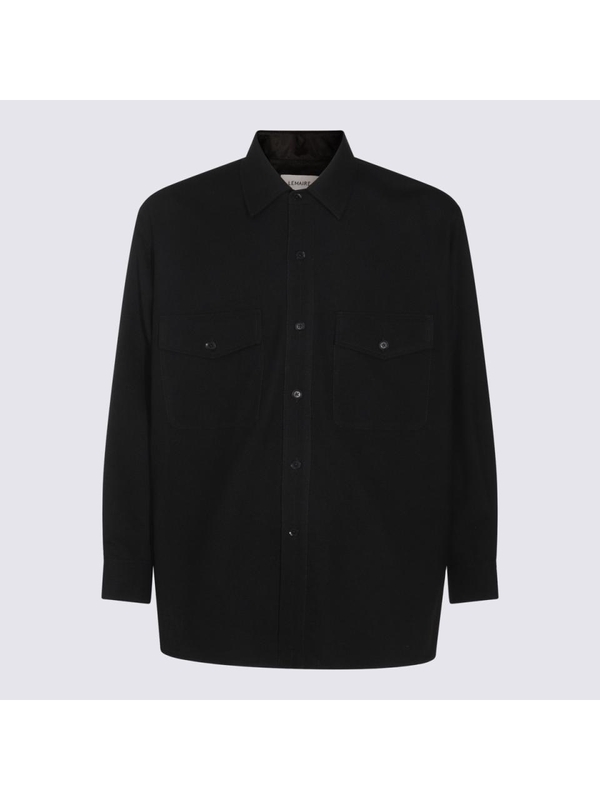 르메르 FW24 LEMAIRE Shirts Black OV1001LF608BK999 Black