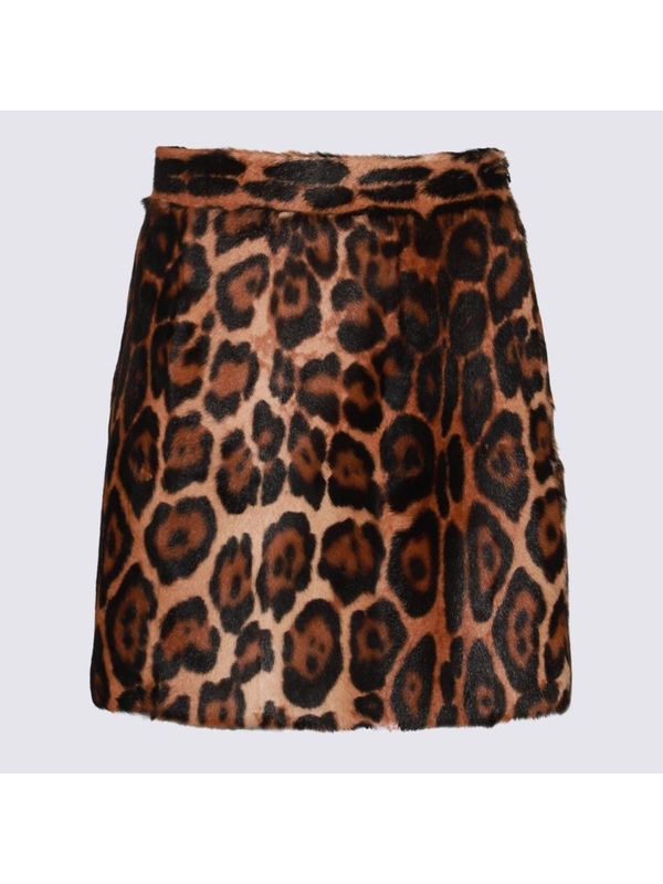 블루마린 FW24 Blumarine Skirts A444L054AP5539 BROWN/BLACK