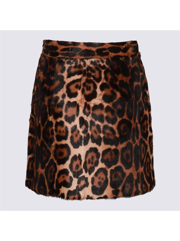 블루마린 FW24 Blumarine Skirts A444L054AP5539 BROWN/BLACK