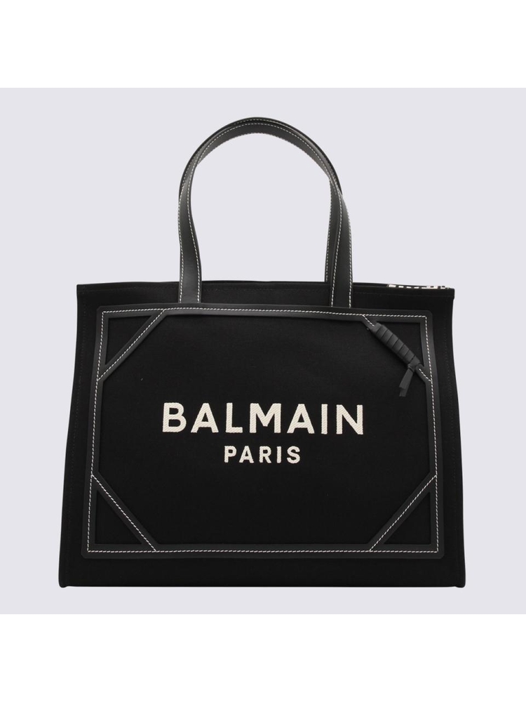 발망 FW24 Balmain Bags.. DN1FF810TPACGFE IVORIE/NOIR