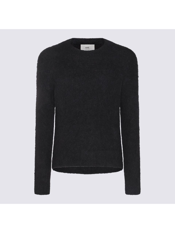 아미 FW24 Ami Paris Sweaters Black HKS047KN0056001 Black