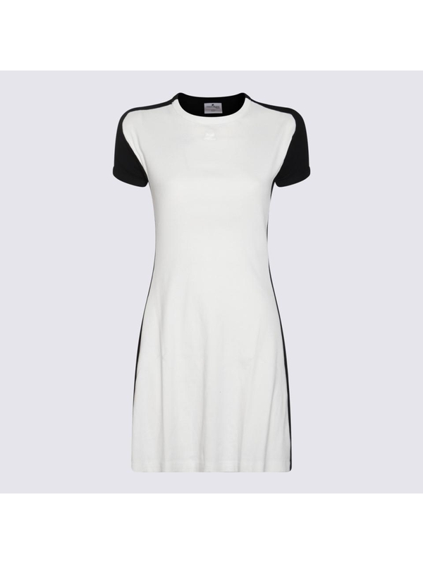 꾸레쥬 FW24 Courreges Dresses 324JRO448JS00700098 HERITAGE WHITE/BLACK