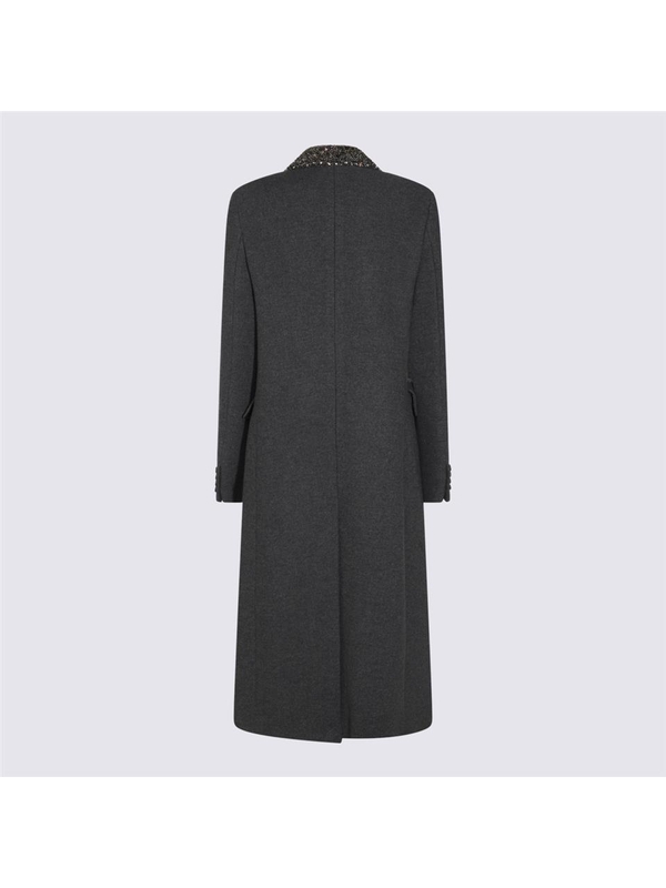 블루마린 FW24 Blumarine Coats A444S010AN0985 DARK SHADOW GREY