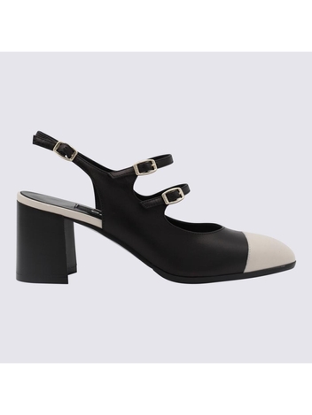 카렐 파리스 FW24 CAREL With Heel PAPAYA332466 BLACK AND BEIGE