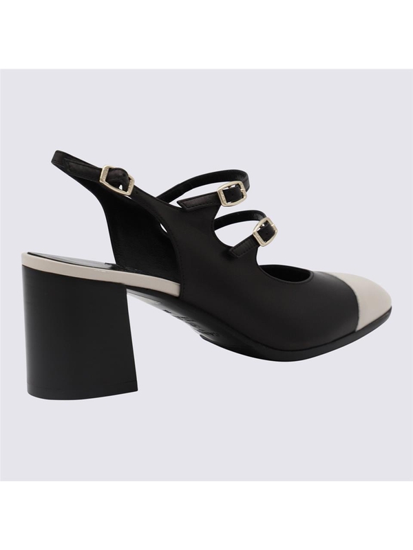 카렐 파리스 FW24 CAREL With Heel PAPAYA332466 BLACK AND BEIGE