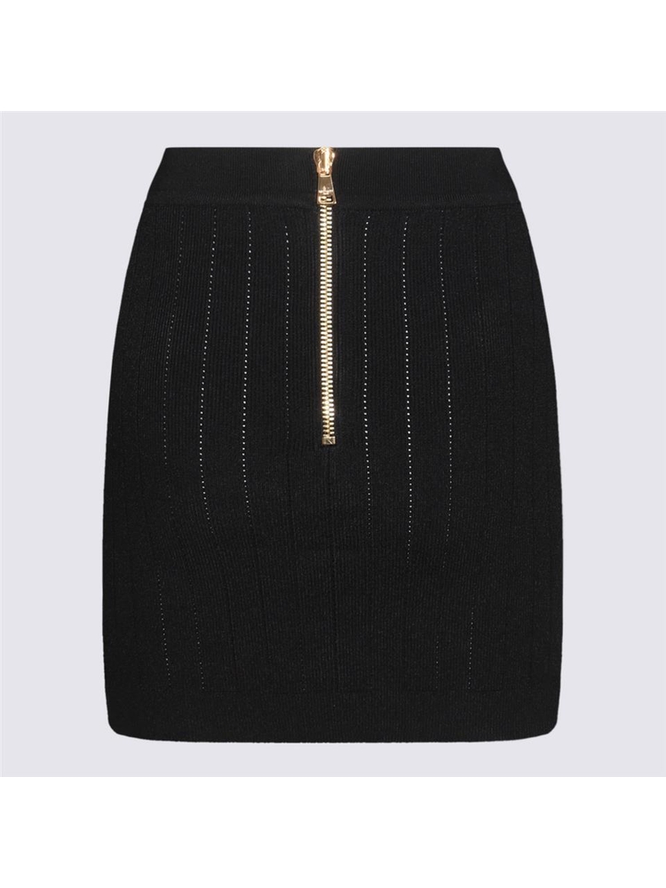 발망 FW24 Balmain Skirts Black DF1LB290KB070PA Black