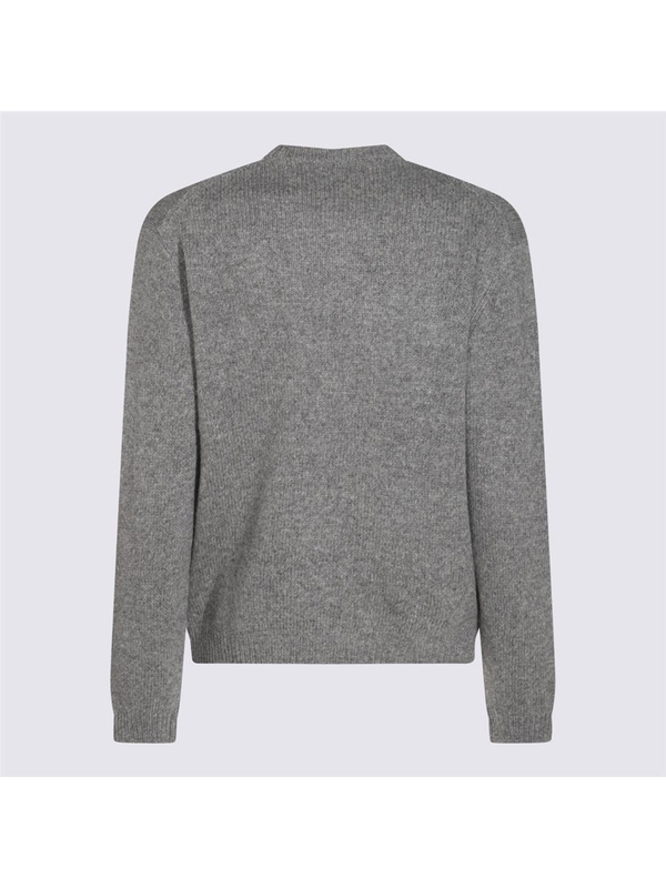 메종키츠네 FW24 MAISON KITSUNE Sweaters NM00809KH0002H131 Medium Grey Melange