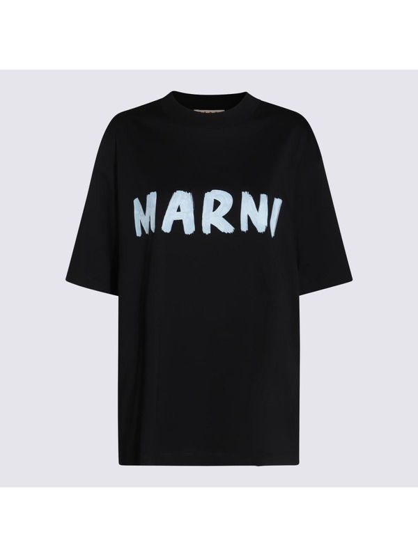 마르니 FW24 Marni T-shirts and Polos Black THJET49EPHUSCS11L2N99 Black