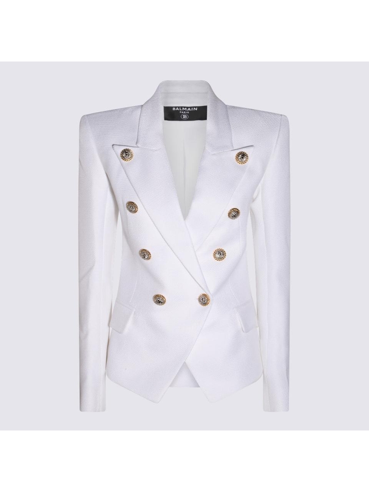 발망 FW24 Balmain Jackets White DF1SI505VF210FB White