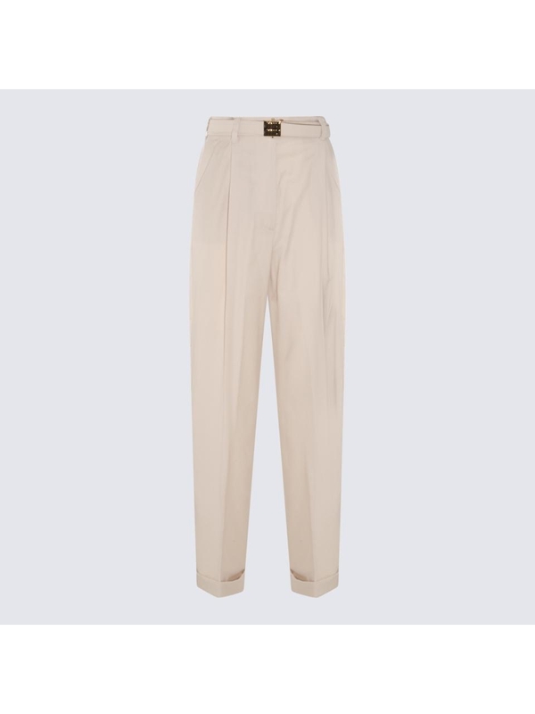 미우미우 SS24 Miu Miu Trousers Natural MP175511ADF0018 Natural