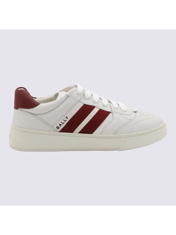 발리 SS24 Bally Sneakers MSK08YVT179I0I0 WHITE/BALLYRED