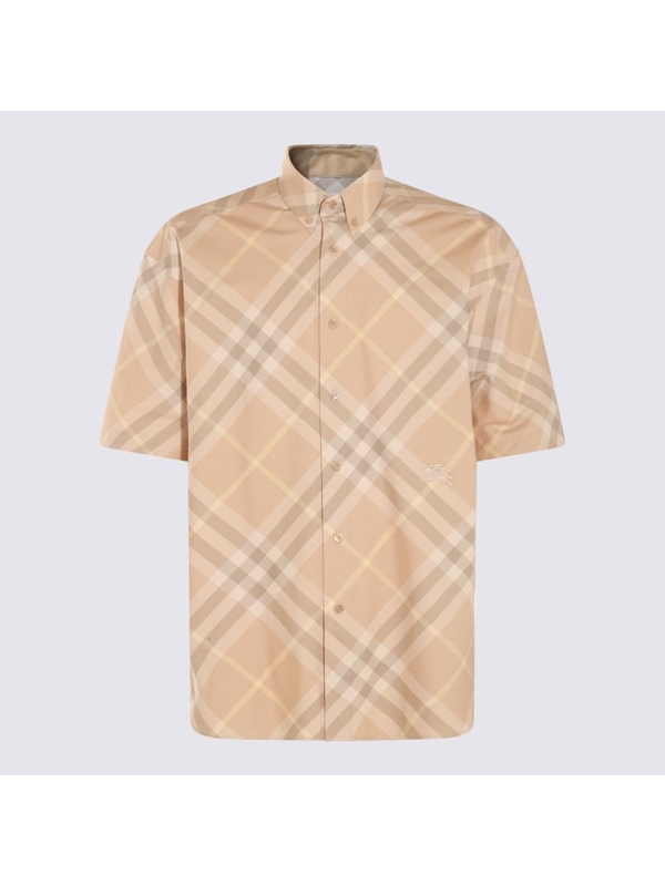 버버리 SS24 Burberry Shirts 8082478B8686 FLAX IP CHECK