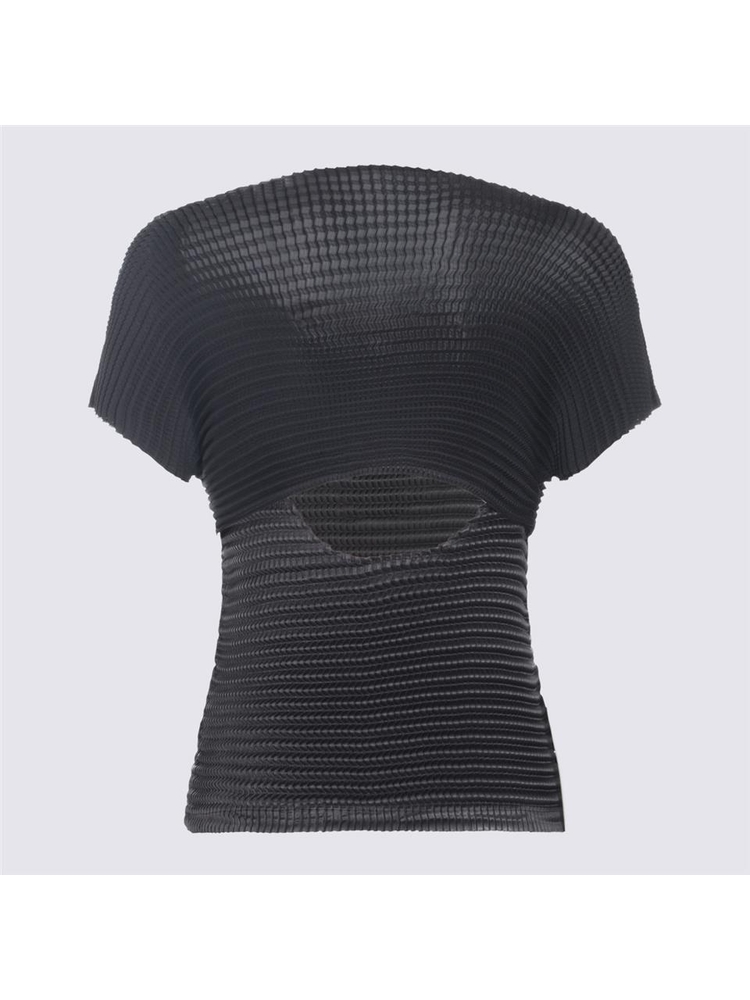 이세이미야케 SS24 Issey Miyake Shirts Black IM46FJ61215 Black