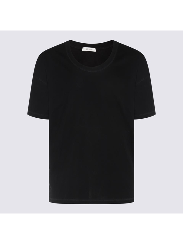 르메르 SS24 LEMAIRE T-shirts and Polos Black TO1146LJ1016BK999 Black