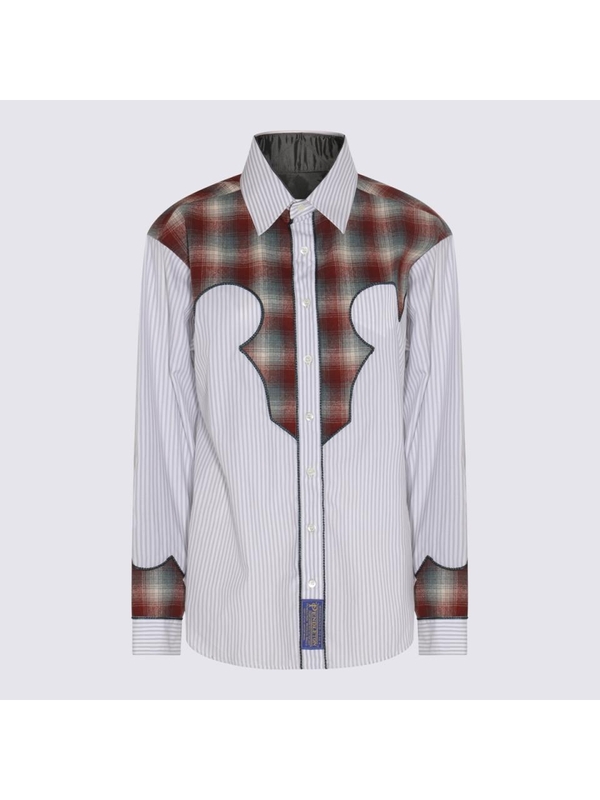 메종마르지엘라 FW23 Maison Margiela Shirts S67DT0008S78214001F GREY/BROWN