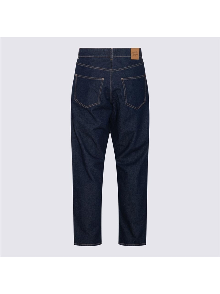 메종키츠네 FW23 MAISON KITSUNE Jeans Blue LM01176WW0081P471 Blue