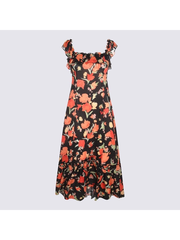 릭소 FW23 Rixo Dresses 0100094542302689 HAVANA FLORAL BLACK