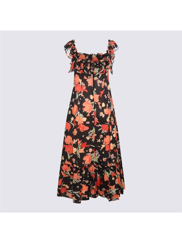 릭소 FW23 Rixo Dresses 0100094542302689 HAVANA FLORAL BLACK