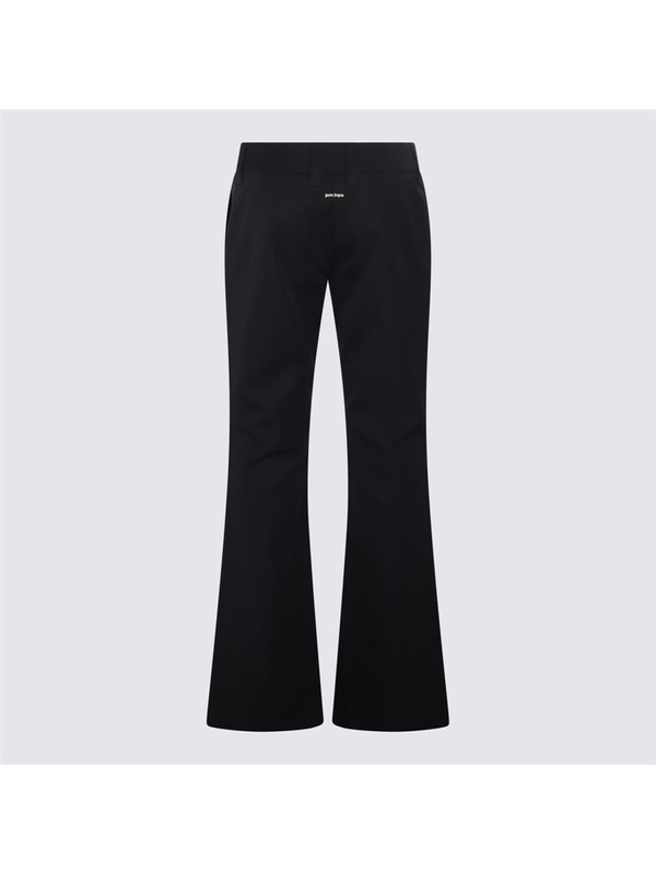 팜 엔젤스 FW23 Palm Angels Trousers PWCA119F23FAB0014610 NAVY BLUE  BLACK