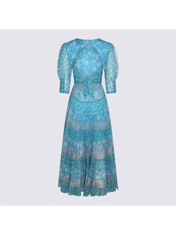 릭소 FW23 Rixo Dresses 0100032442302690 HAVANA FLORAL BLUE MIX