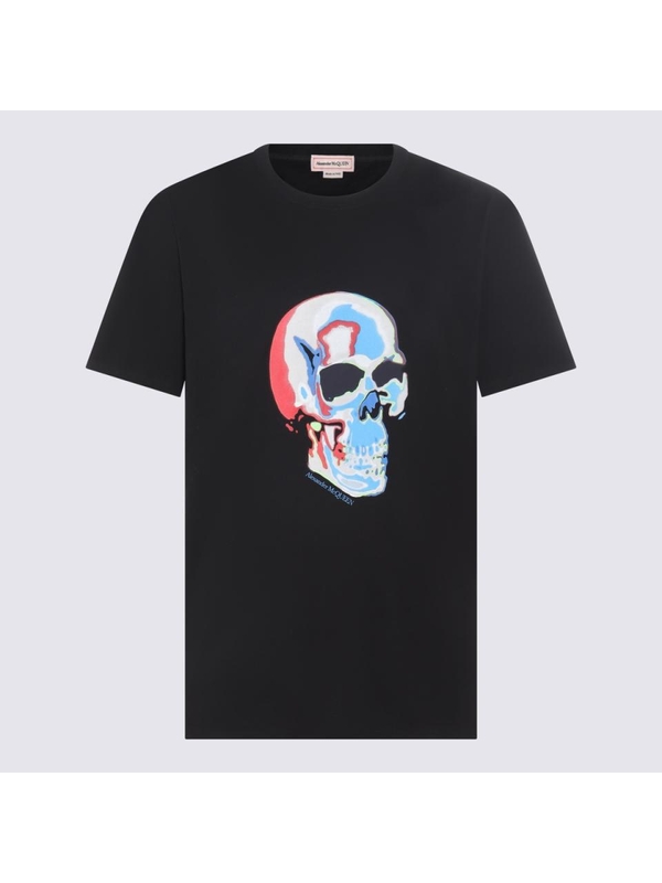 알렉산더 맥퀸 FW23 Alexander McQueen T-shirts and Polos Black 750661QVZ110901 Black