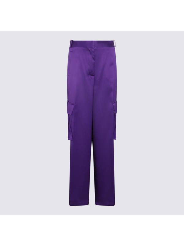 베르사체 SS23 Versace Trousers 10098441A068381LD60 BRIGHT DARK ORCHID