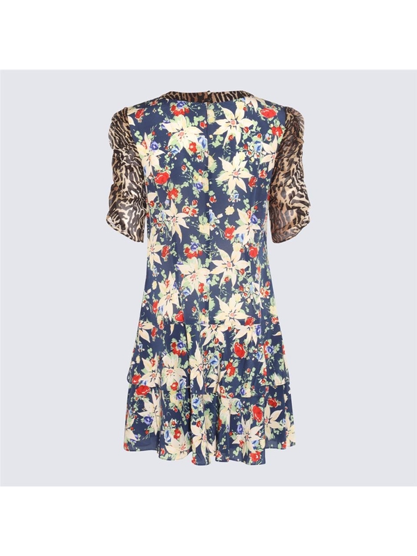 릭소 SS23 Rixo Dresses 0100163442202047 NAVY FLORAL LEOPARD MIX