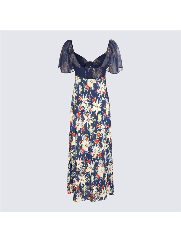 릭소 SS23 Rixo Dresses 0100166042202048 NAVY FLORAL GLITTER MIX