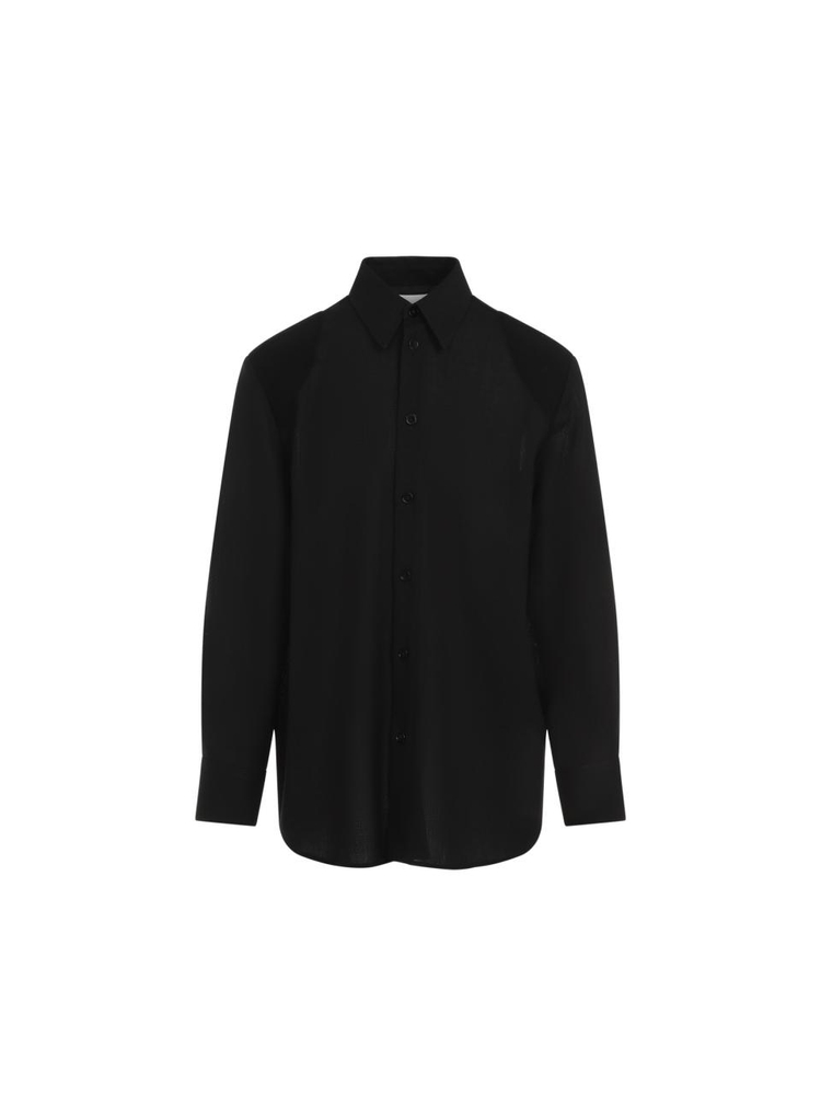 질샌더 FW24 Jil Sander Virgin Wool Shirt J21DL0194.J40201 Black