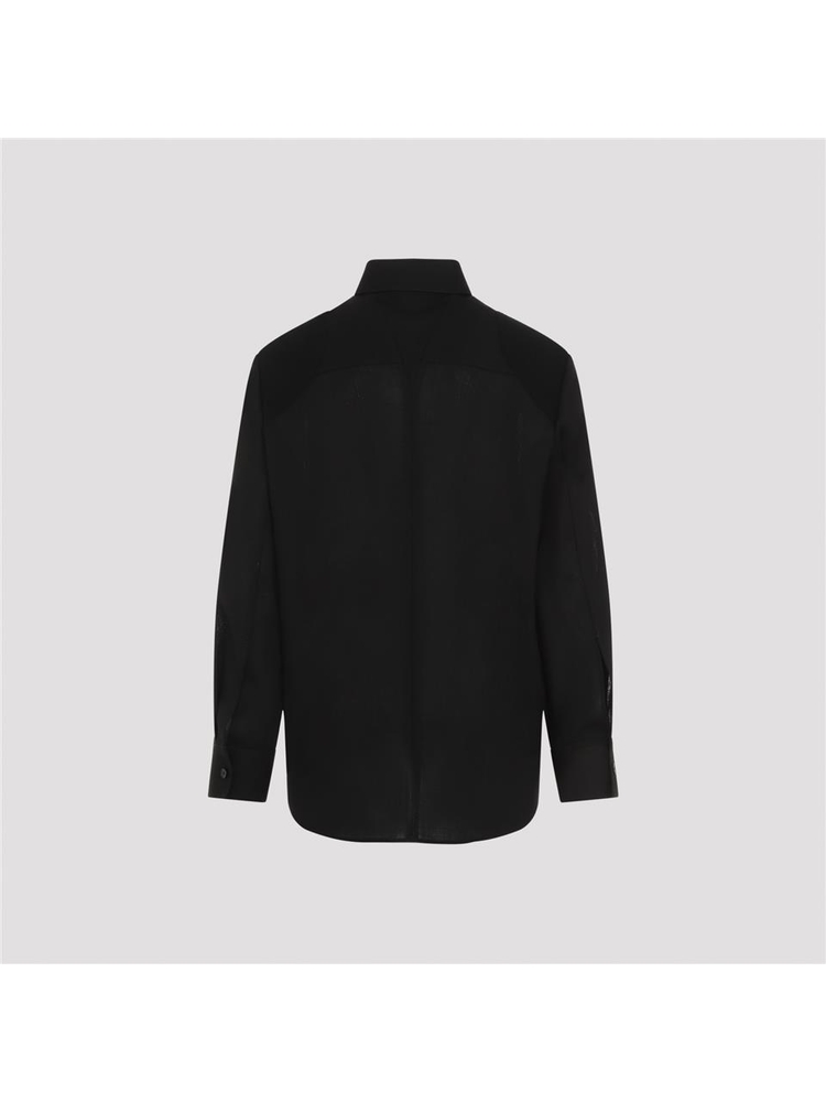 질샌더 FW24 Jil Sander Virgin Wool Shirt J21DL0194.J40201 Black