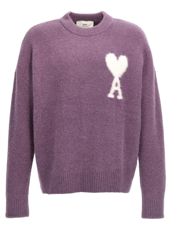 아미 FW24 Ami De Coeur sweater UKS025KN0032504 Purple