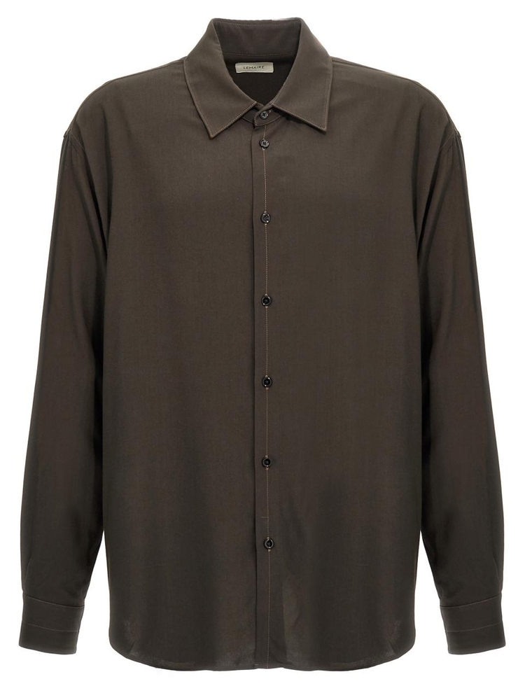 르메르 FW24 Relaxed shirt SH1116LF1286BR507 Brown