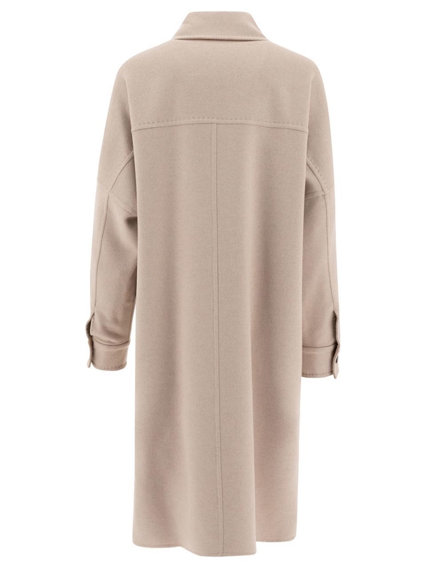 막스마라 아뜰리에 FW24 Oversize coat in cashmere 2421016045600BARUFFA026 Beige