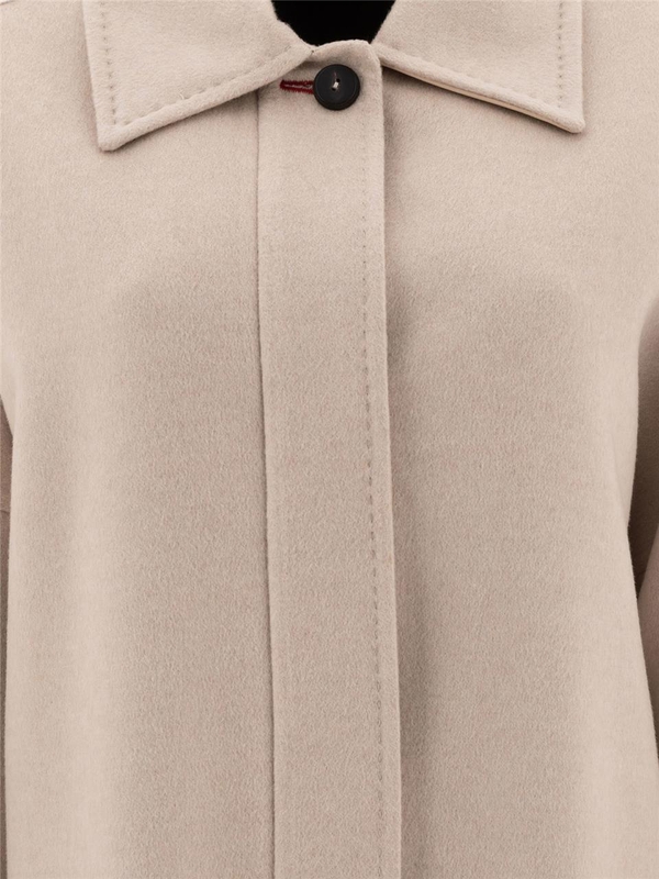 막스마라 아뜰리에 FW24 Oversize coat in cashmere 2421016045600BARUFFA026 Beige