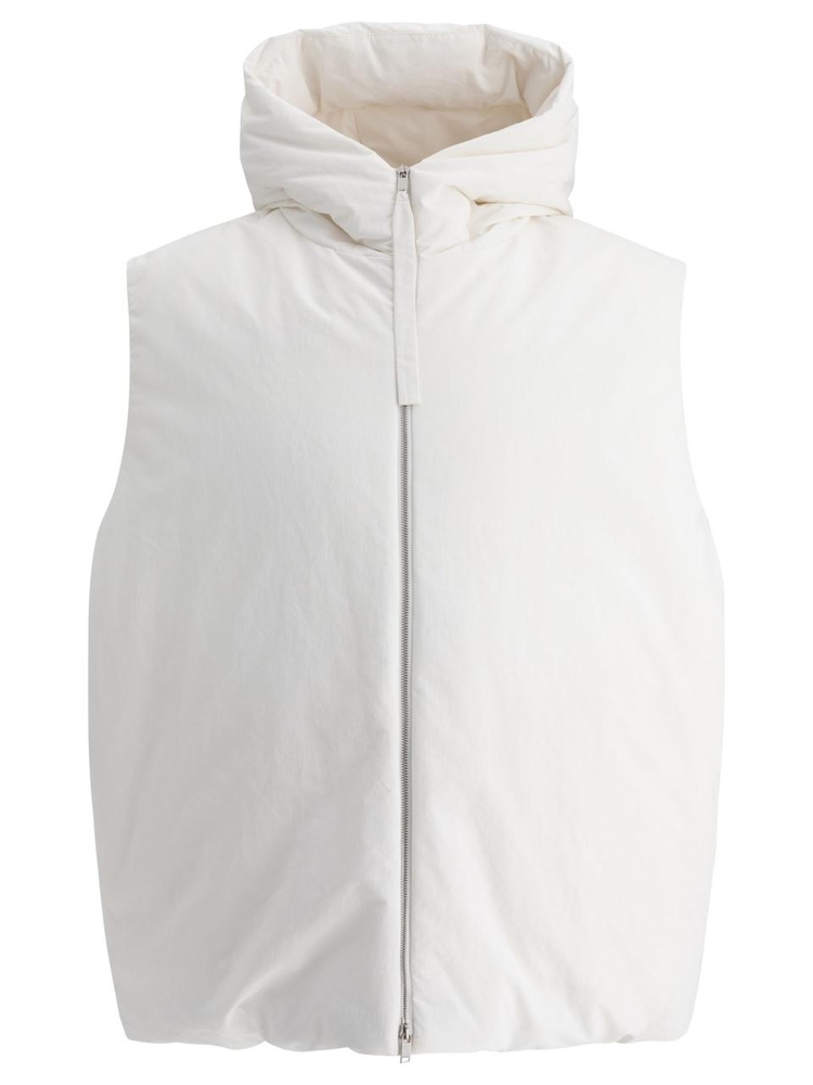 질샌더 FW24 Down vest J47AF0011J70008100 White