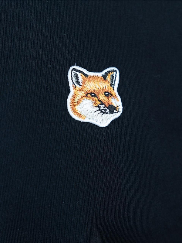 메종키츠네 FW24 Fox Head Patch T-shirt Black LM00104KJ0008P199 Black