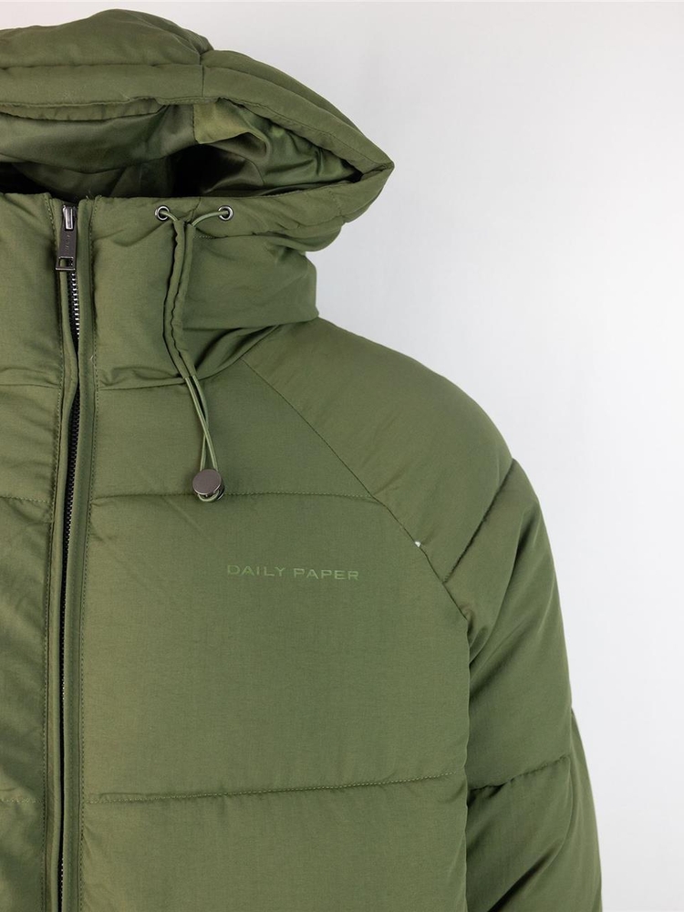 데일리페이퍼 FW24 Relaxed Puffer Green Cardamon jacket 2422083cardamom green Green