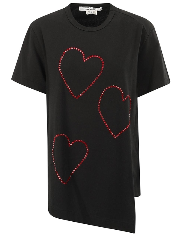 꼼데가르송 FW24 COMME DES GARcONS COMME DES GARcONS T-SHIRT RNT001W24 1 BLACK/RED