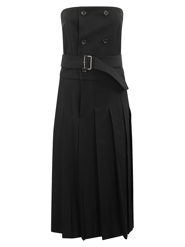 꼼데가르송 FW24 COMME DES GARcONS COMME DES GARcONS MIDI DRESS RNA003W24 1 BLACK