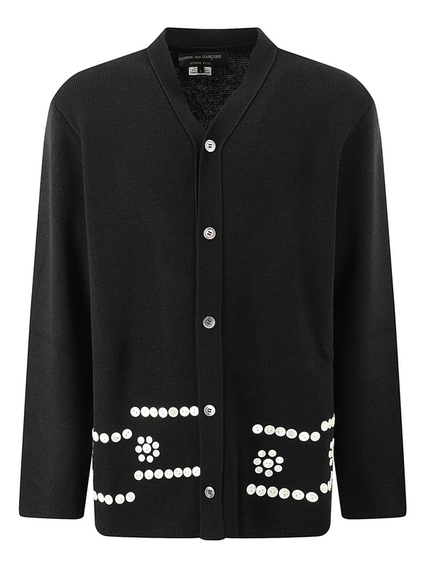 꼼데가르송 옴므 FW24 COMME DES GARcONS HOMME PLUS SWEATER PNN005W24 1 BLACK