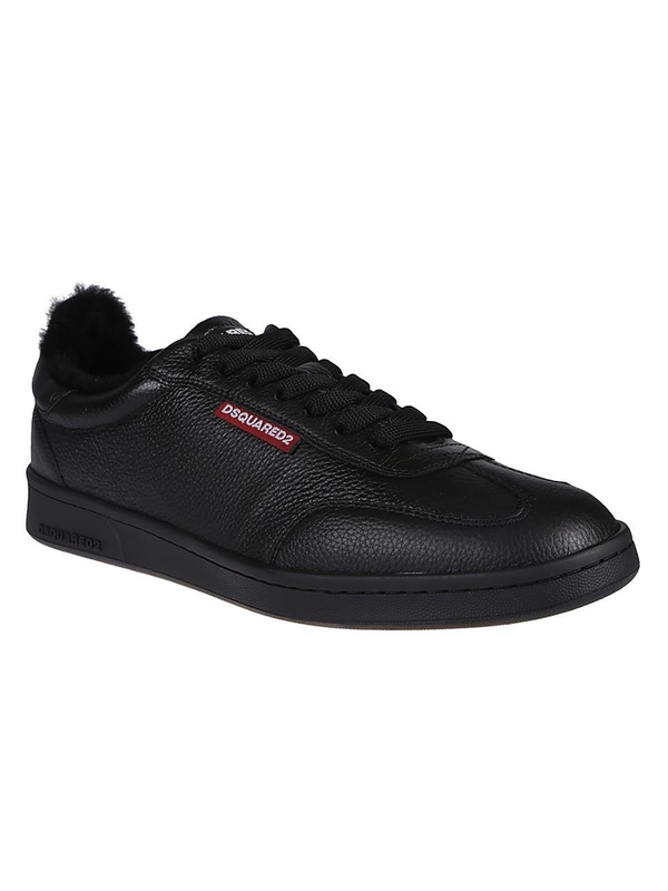 디스퀘어드2 FW24 BOXER LACE-UP LOW TOP SNEAKERS SNM0392 25107929 Black