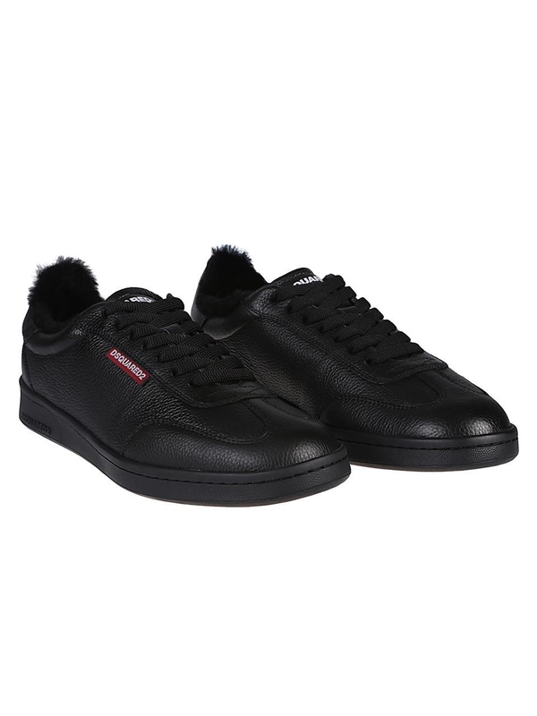 디스퀘어드2 FW24 BOXER LACE-UP LOW TOP SNEAKERS SNM0392 25107929 Black