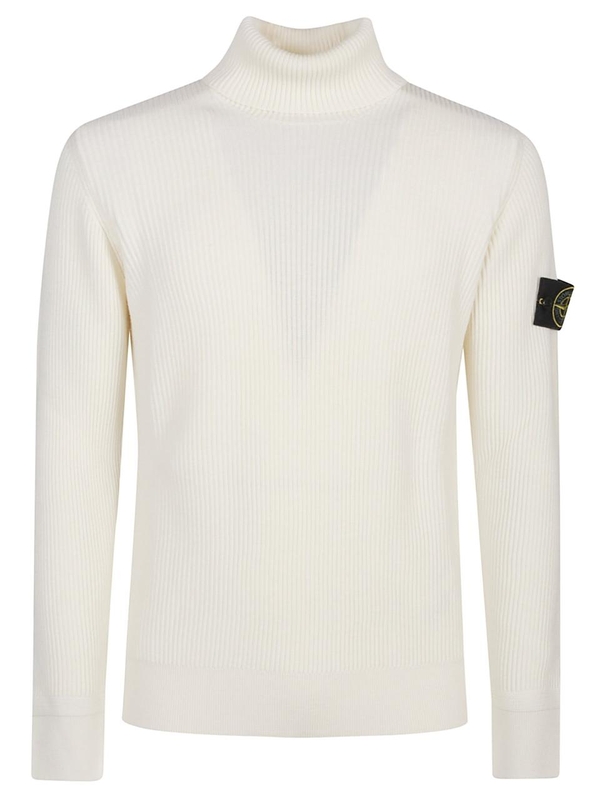 스톤아일랜드 FW24 TURTLE NECK SWEATER 8115552C2 White