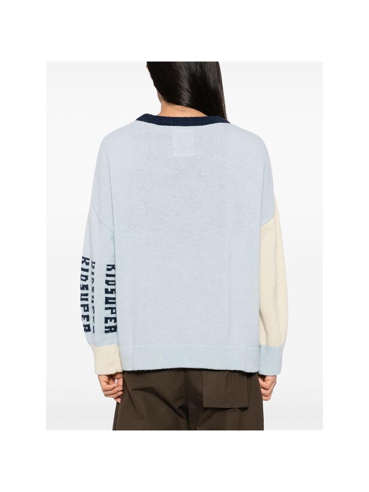 키드슈퍼 FW24 Sweater Kidsuper SW-11 FACE BOXY BLUE One Color