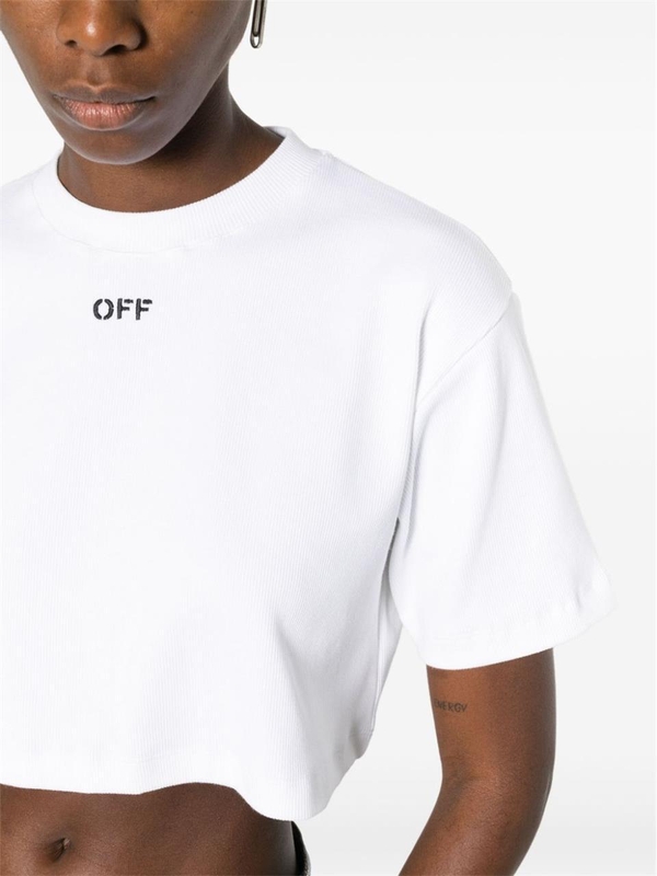 오프 화이트 FW24 Off White T-shirts and Polos White OWAA081C99JER0040110 White