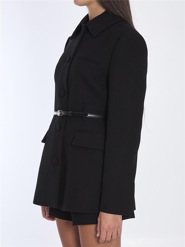 구찌 FW24 Wool crepe jacket 802694_Z8BVI_1000 BLACK