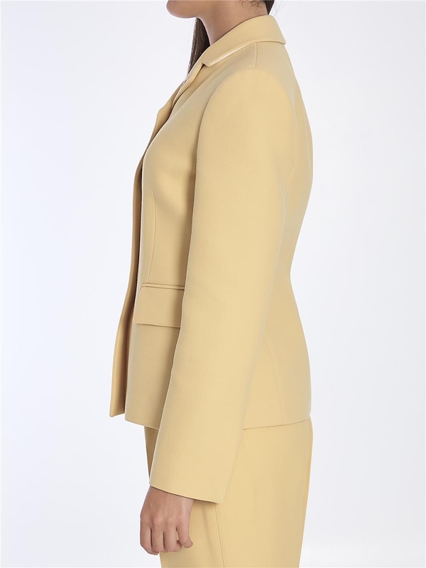 구찌 FW24 Wool crepe jacket 793775_Z7AA2_9048 YELLOW